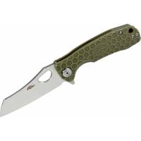 Нож Honey Badger Wharnclever L с зеленой рукоятью HB1033