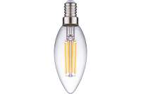 Светодиодная нитевидная лампа Фарлайт прозрачная свеча С35 7 Вт 6500 К Е14 FAR000189