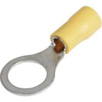 Кольцевой изолированный наконечник HLT НКИ 5.5-8 кольцо 4-6 мм желтый упаковка 100 шт 084-04-12,084-04-012 4670042790830