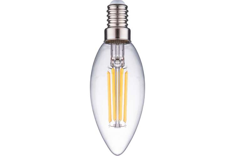 Светодиодная нитевидная прозрачная лампа Фарлайт свеча С35 11 Вт 6500 К Е14 FAR000191