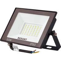 Светодиодный прожектор REXANT LED 50 Вт 4000 Лм 4000 K черный корпус 605-033