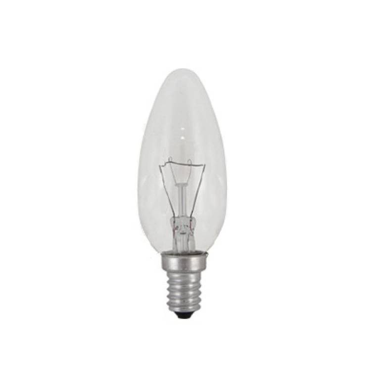 Лампа накаливания свеча матовая TDM 60 Вт-230 В-Е14 SQ0332-0019