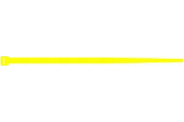 Стяжки SapiSelco желтого цвета, 4.5x200 мм, полиамид 6.6, уп. 100 шт. SEL.14.423R