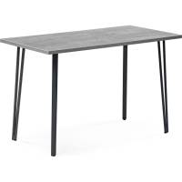 Деревянный стол Woodville Денвер Лофт 120 25 мм бетон, черный матовый 506939