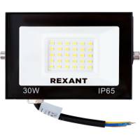 Светодиодный прожектор REXANT LED 30 Вт 2400 Лм 4000 K черный корпус 605-032