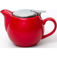 Чайник Elrington МАТОВЫЙ 350 мл, с фильтром, красный, цветная упаковка 109-06085