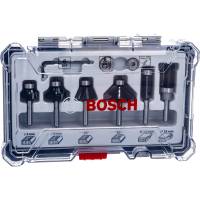 Набор кромочных фрез (6 шт; хвостовик 6 мм) Bosch 2607017468