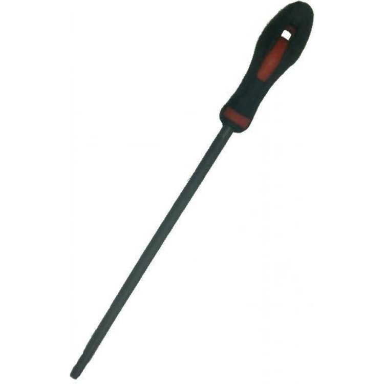 Круглый напильник с ручкой PVC (300 мм, насечка №1 грубая) BAUM 3741300