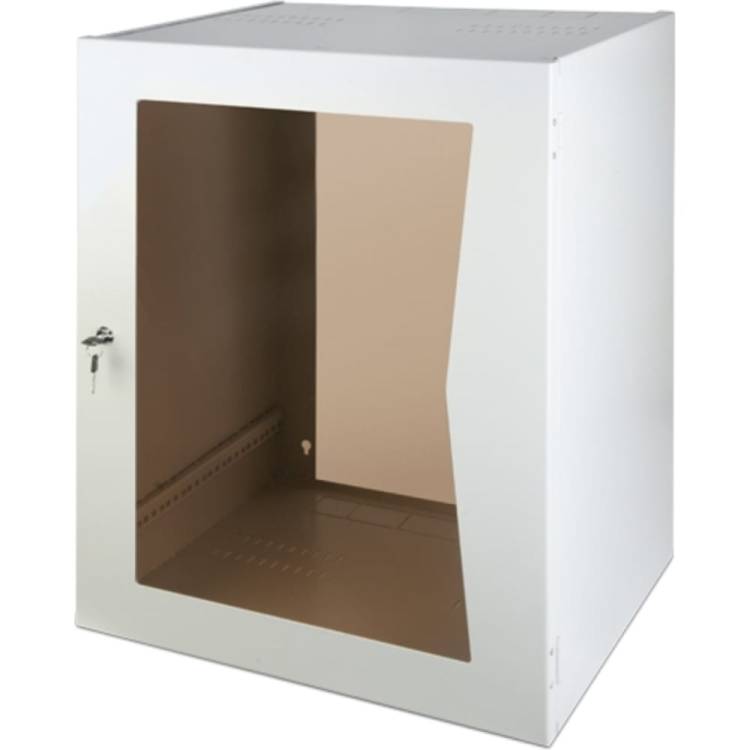 Настенный шкаф КДДС 19" 9U со стеклянной дверцей 00000000048