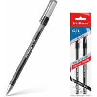 Гелевая ручка ErichKrause G-Ice, черный в пакете по 2 шт 39512