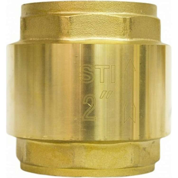 Обратный пружинный клапан STI Ду50 Ру16 латунный с латунным штоком D100-01362