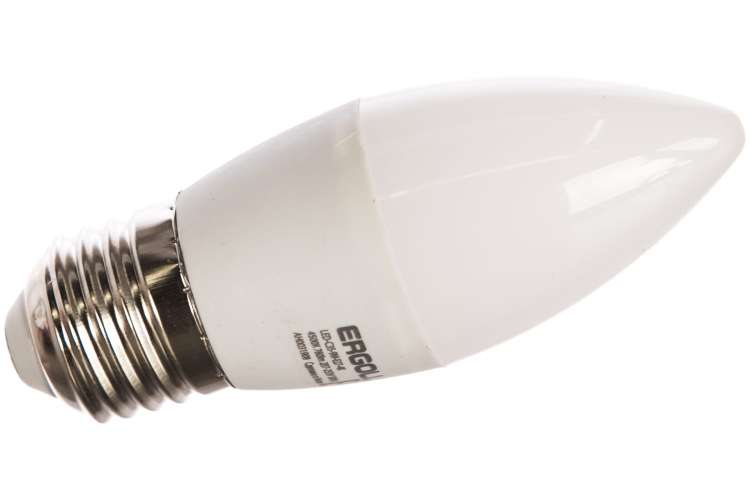 Электрическая светодиодная лампа Ergolux LED-C35-9W-E27-4K Свеча 9Вт E27 4500K 172-265В 13171