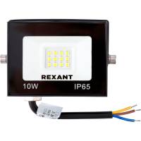 Светодиодный прожектор REXANT LED 10 Вт 800 Лм 4000 K черный корпус 605-036