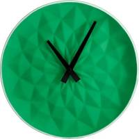 Настенные часы Vilart керамические, круглые, размер 25.5x25.5x5.5 см, зеленые 18-303