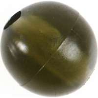 Фидерная бусина Namazu soft beads, pvc, d-5 мм, круглая, темно-зеленый, 20 шт. N-SBF-09