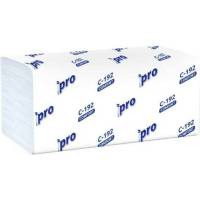 Бумажное полотенце Protissue листовое 1-сл., 250 лист/уп, 210x230 мм, v-сложения белое Г-С192