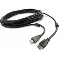 Кабель HDMI Cablexpert 7.5м v2.0 19M/19M черный позолоченные разъемы экран 2 ферритовых кольца пакет CCF2-HDMI4-7.5M