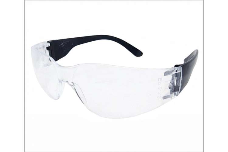 Защитные открытые очки ON Классик, прозрачные, с черной дужкой, 23-01-009