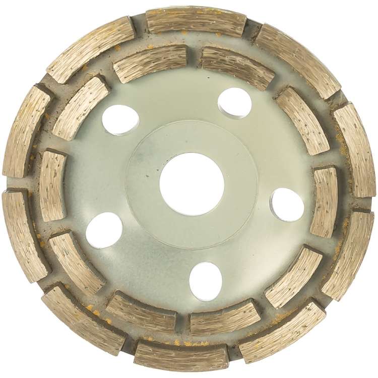 Круг алмазный чашечный сегментный, шлифовальный, двурядный, 125 мм РемоКолор 74-0-502