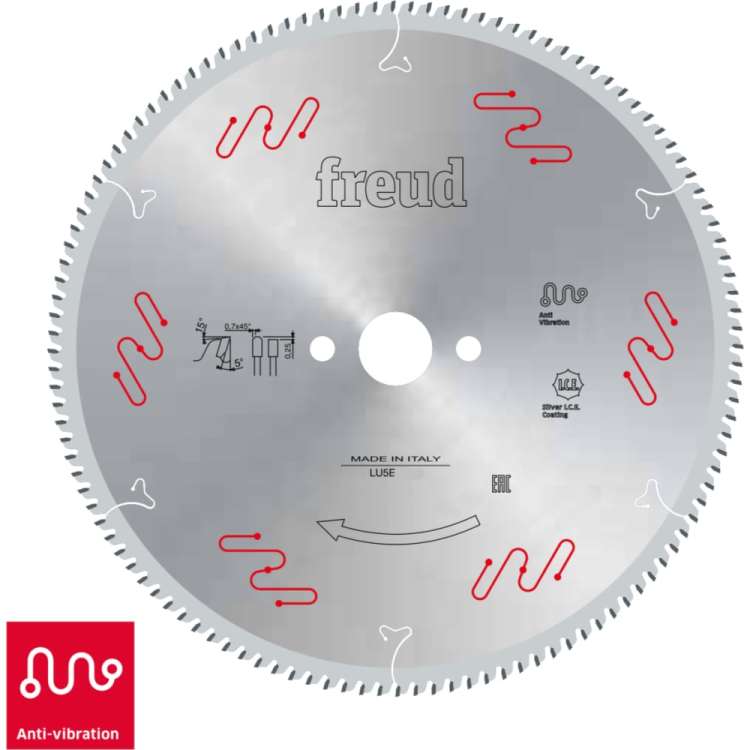 Пильный диск по алюминию 250x2.8x30 мм, Z100, HM Lu5E Freud 0100