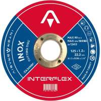 Круг отрезной по нержавеющей стали Inox 125х1.2х22.23 мм Interflex 4687202817948