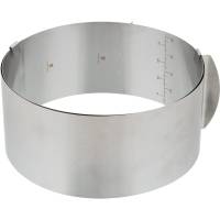 Кольцо для выпечки S-Chief с регулировкой размера диаметр 16-30 см нержавеющая сталь 636214