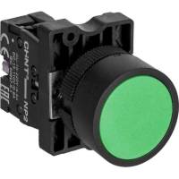 Кнопка управления CHINT NP2-EA35 без подсветки зеленая 1НО+1НЗ IP40 573779