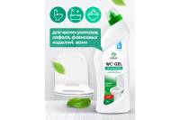 Чистящее средство для сантехники ванной кухни унитаза от ржавчины Grass WC gel флакон 1000 мл 125437