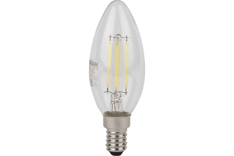 Светодиодная филаментная лампа Osram LSCLB60 5W/865 230V FILCL E14 10x1 4058075687974