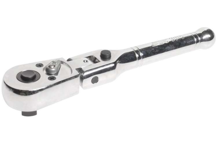 Шарнирный укороченный ключ-трещотка с фиксацией 3/8", 162мм JTC-3015
