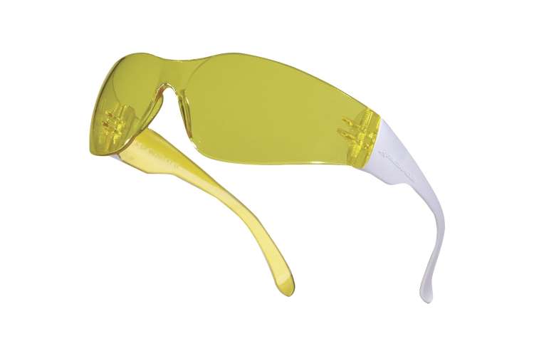 Открытые защитные очки Delta Plus BRAVA с желтой линзой BRAV2JA