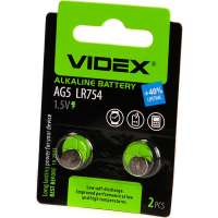 Щелочная/алкалиновая батарейка VIDEX AG 5/393/754 2 штуки на блистере VID-AG05-2BC