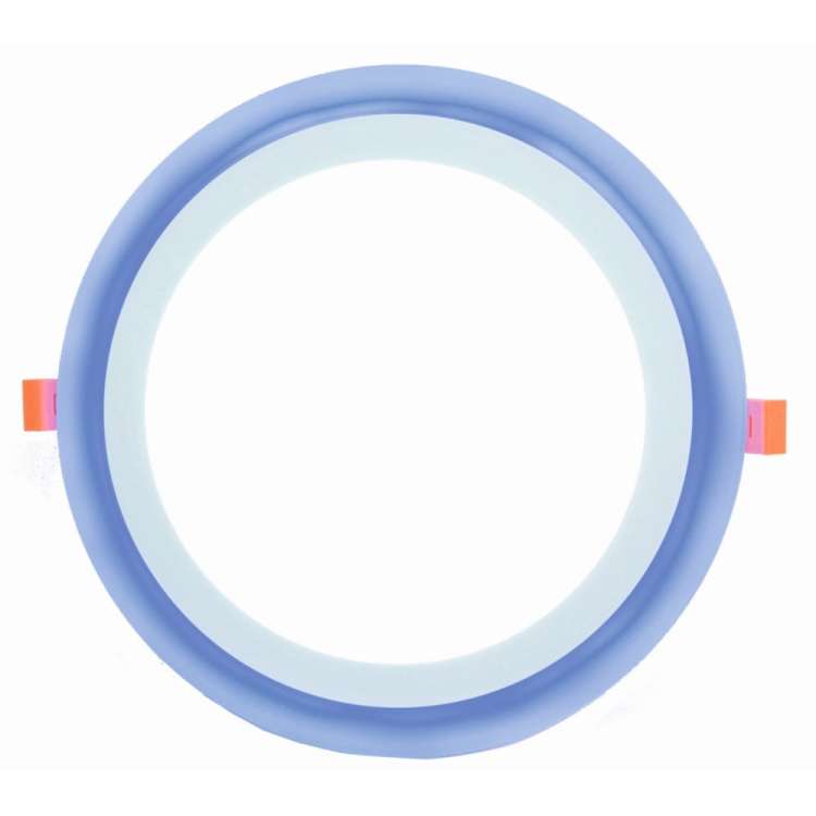 Светодиодный встраиваемый светильник LEEK круг, голубой цвет LE LED 2BCLR 16W 3/6K LE061300-0026