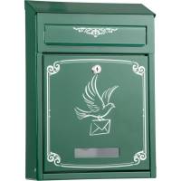 Почтовый ящик Форком №7 Дизайнерский крашенный с рисунком зеленый X1517808