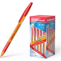 Шариковая ручка ErichKrause R-301 Orange Stick Grip 0.7, красный 43189
