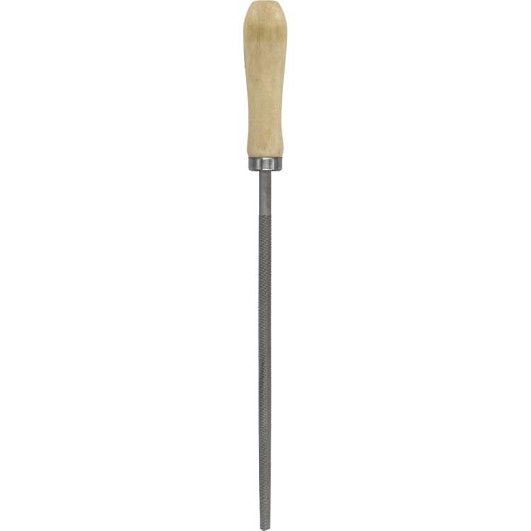 Круглый напильник РемоКолор 200 мм, №2, деревянная ручка 40-1-622