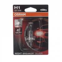 Автолампа OSRAM H1 55 P14.5s+100% NIGHT SILVER 12V, 1, 10 64150NBS-01B