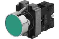 Кнопка управления ЭРА LAY5-BA31 без подсветки, зеленая, 1з, 20/200/8000 Б0045665