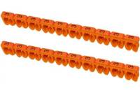 Наборный маркер TDM символ 3, оранжевый, 1,5 мм2, 150 штук SQ0534-0004