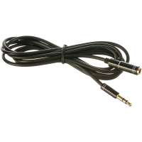 Удлинительный кабель Cablexpert, 3.5 джек/3.5 джек, аудио, 1.5м, черный CCAB-02-35MF-1.5MB