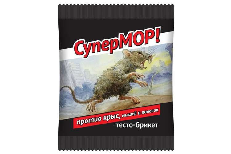 Приманка - тесто от мышей и крыс Супермор 42 г 4607043206886