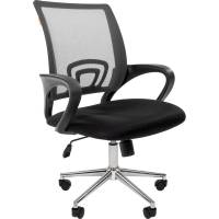 Компьютерное кресло CHAIRMAN 696 хром черно-серый 00-07077471