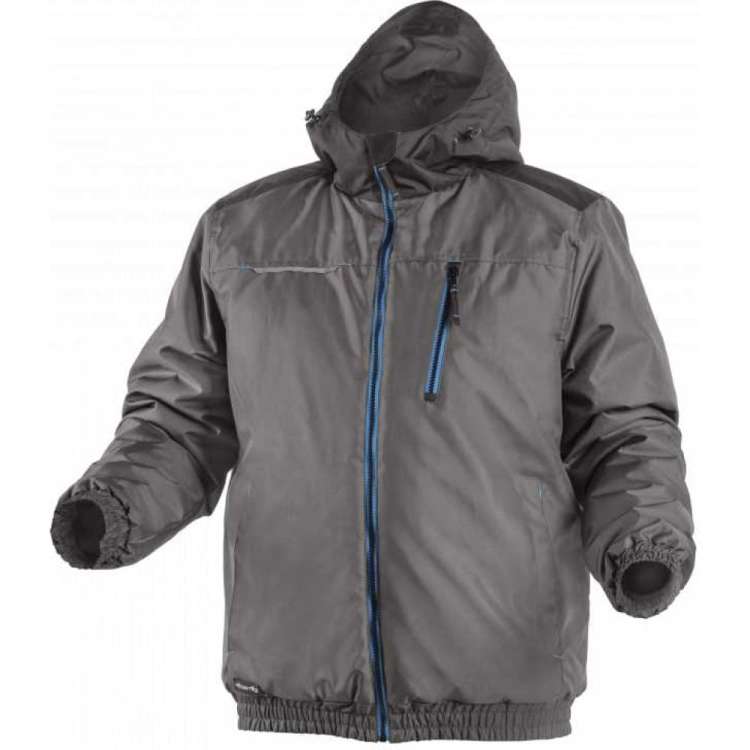 Утепленная куртка-бомбер HOEGERT TECHNIK MOZEL графит, 2XL HT5K242-2XL