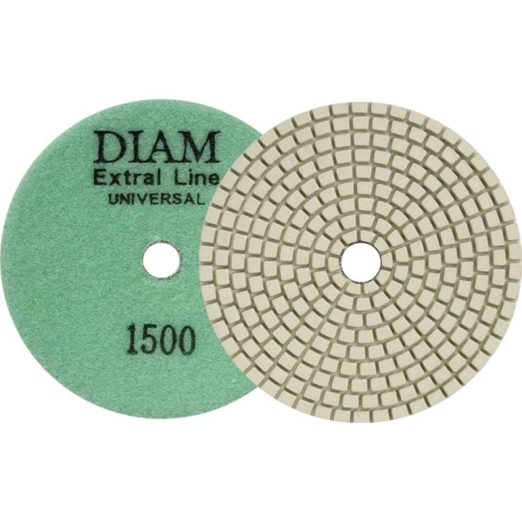 Круг алмазный гибкий шлифовальный Extra Line Universal №1500 (100х2.5 мм; сухая/мокрая) DIAM 000677
