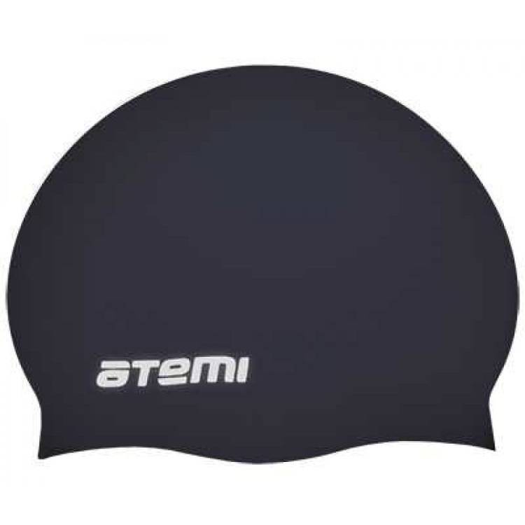 Детская шапочка для плавания ATEMI TC301 тонкий силикон, черная 00-00002575