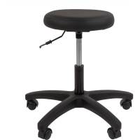 Мобильный стул мастера CHAIRMAN 001 black экокожа, черный 00-07103880