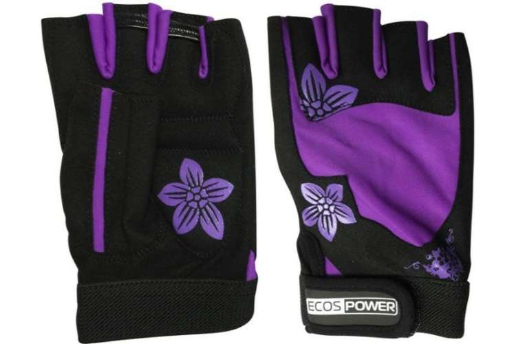 Перчатки для фитнеса Ecos 5106-VL черный/фиолетовый, р. L 002369