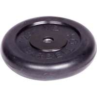 Обрезиненный диск Barbell d 26 мм, чёрный, 1.25 кг 409