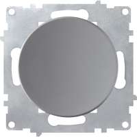 Выключатель OneKeyElectro одинарный с самовозвратом, цвет серый (серия Florence) 7700250