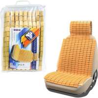 Накидка на сиденье с подголовником Nova Bright бамбуковые, плоские пластины, 110x41 см 47821